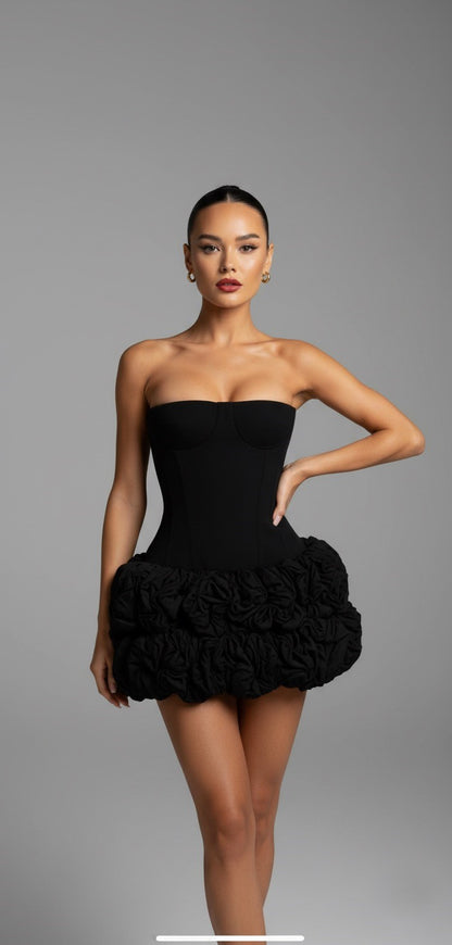Kim Strapless Floral Bodycon Dress