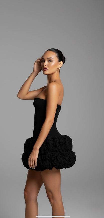 Kim Strapless Floral Bodycon Dress