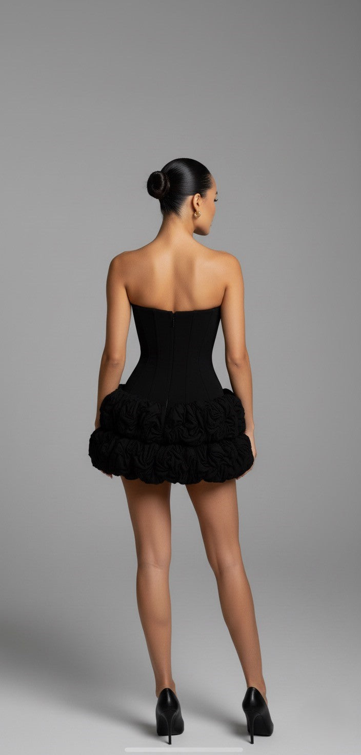 Kim Strapless Floral Bodycon Dress