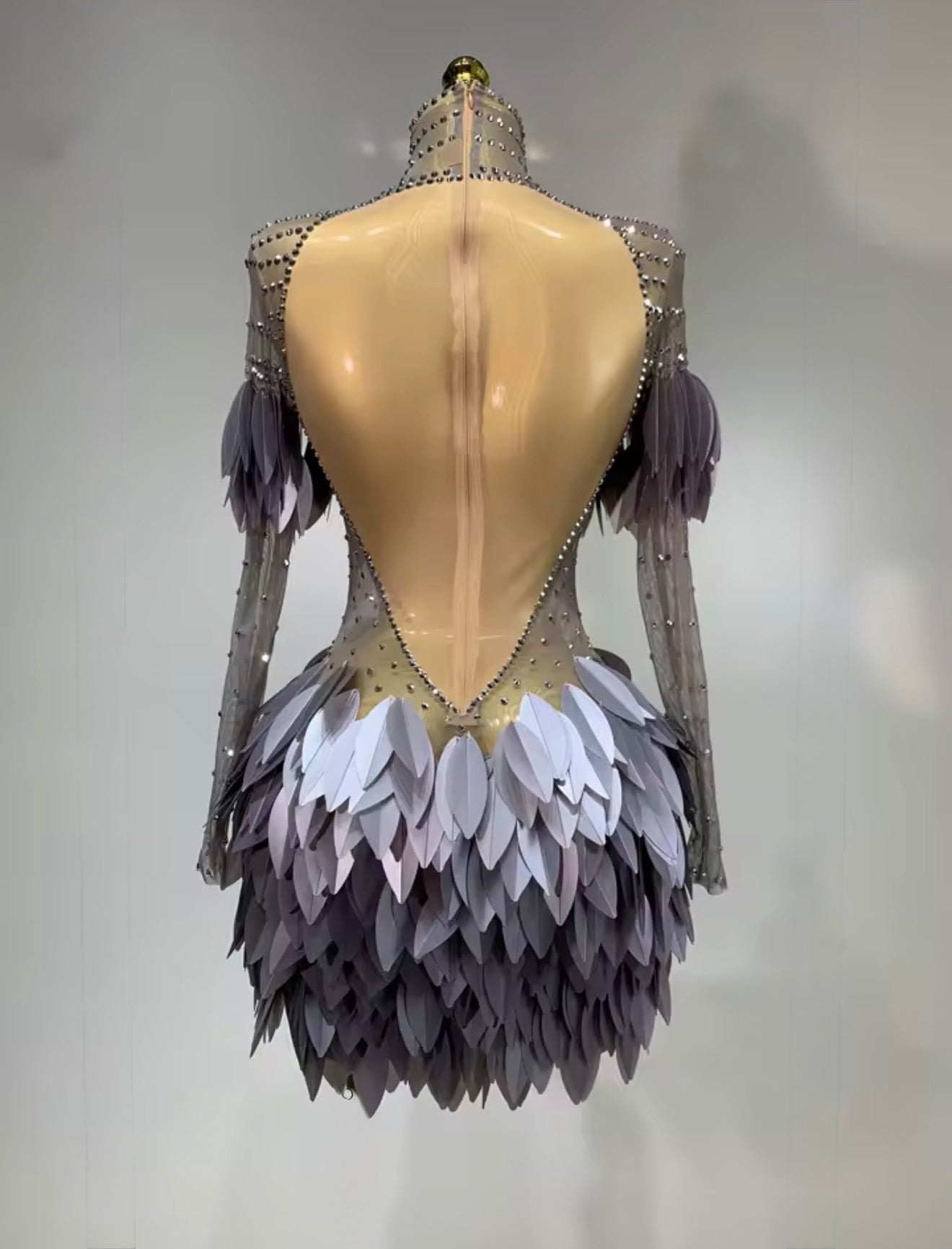 Phoenix 3D Purple Mini Dress