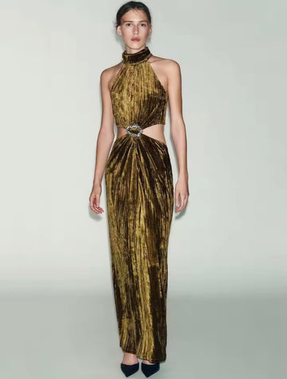 M'Chelle Waist Cut Midi Dress