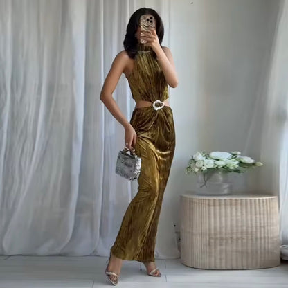 M'Chelle Waist Cut Midi Dress