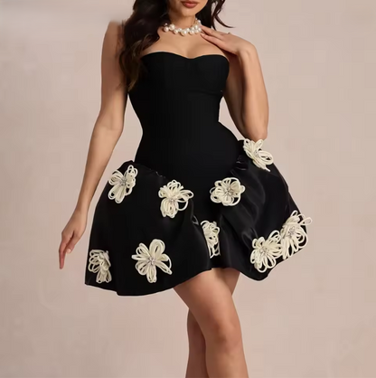 Carol Sweetheart Sleeveless Mini Dress
