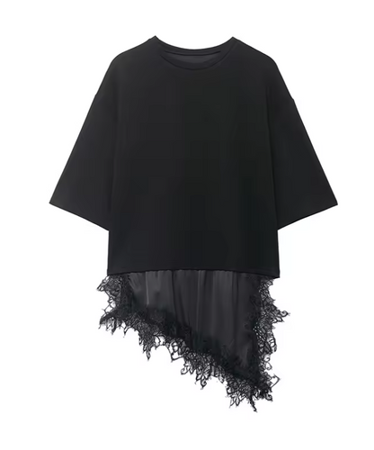 Reeva Satin Black Top Dress